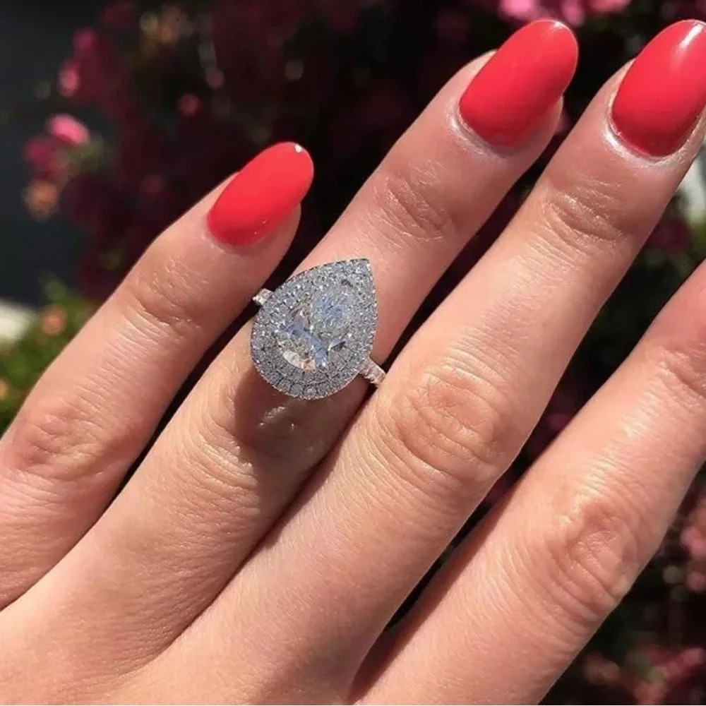 PRINCESS CUT PROMISE RING - Picture 11 of 11